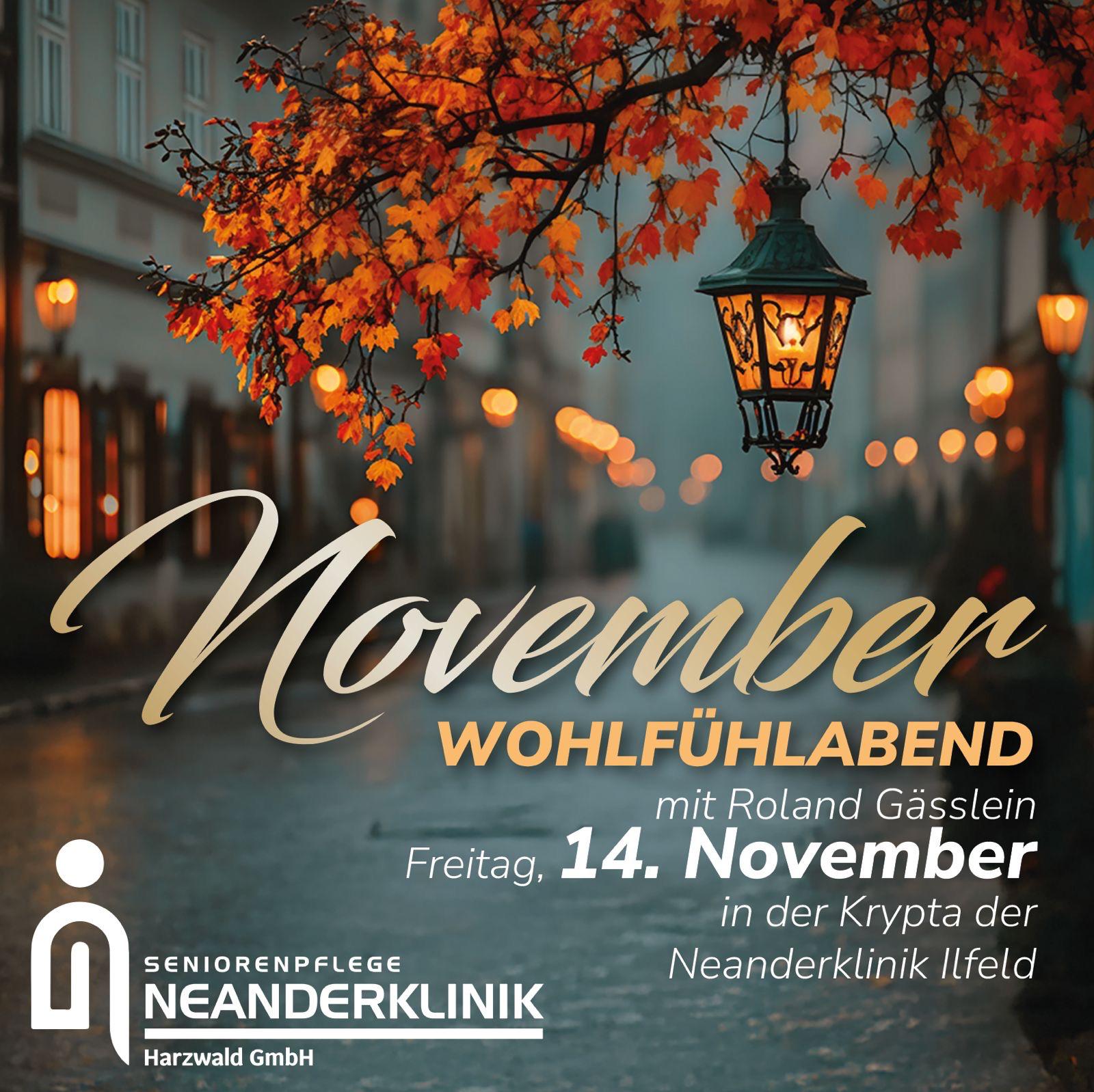November Wohlfühlabend - Neanderklinik Ilfeld