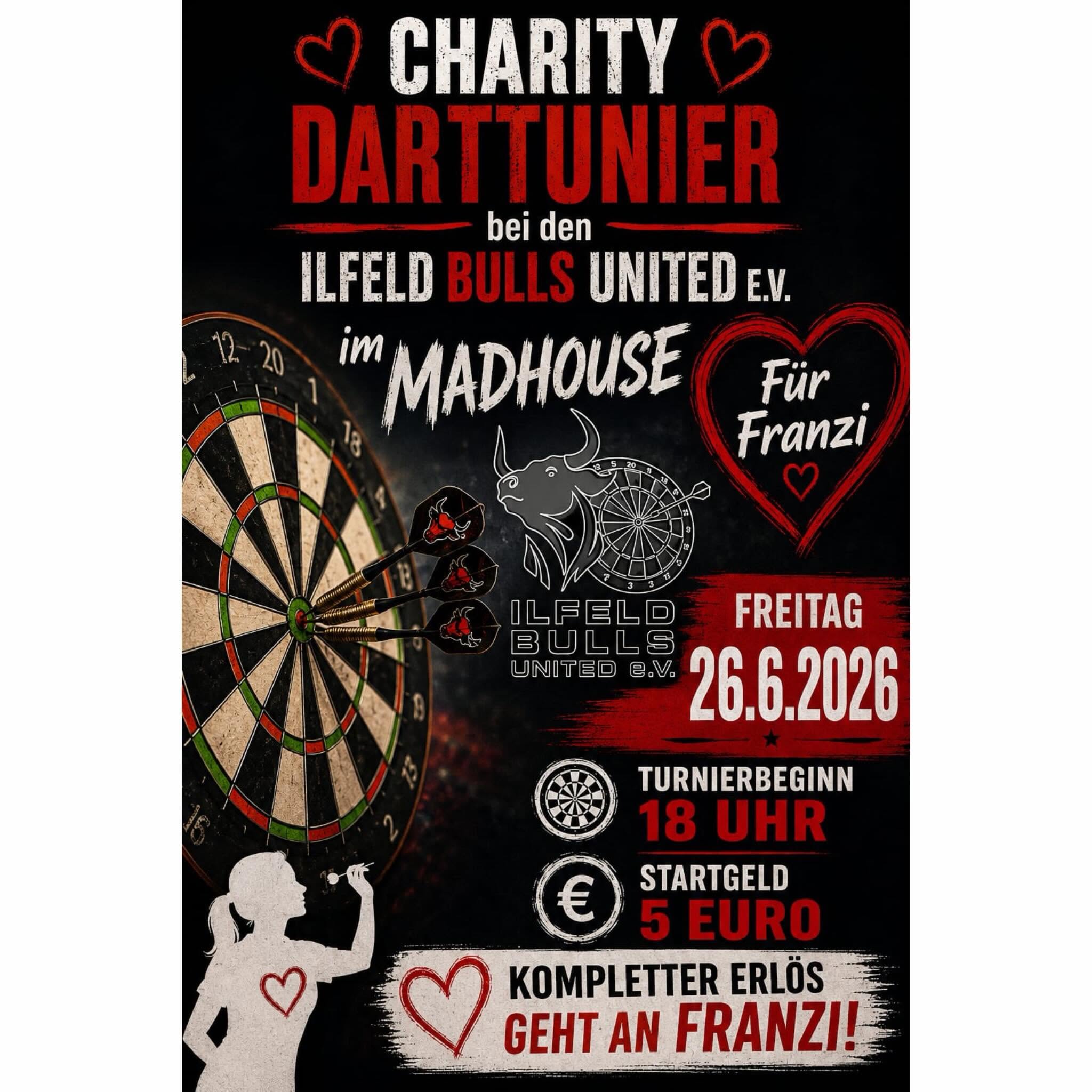 Charity-Dartturnier für Franzi